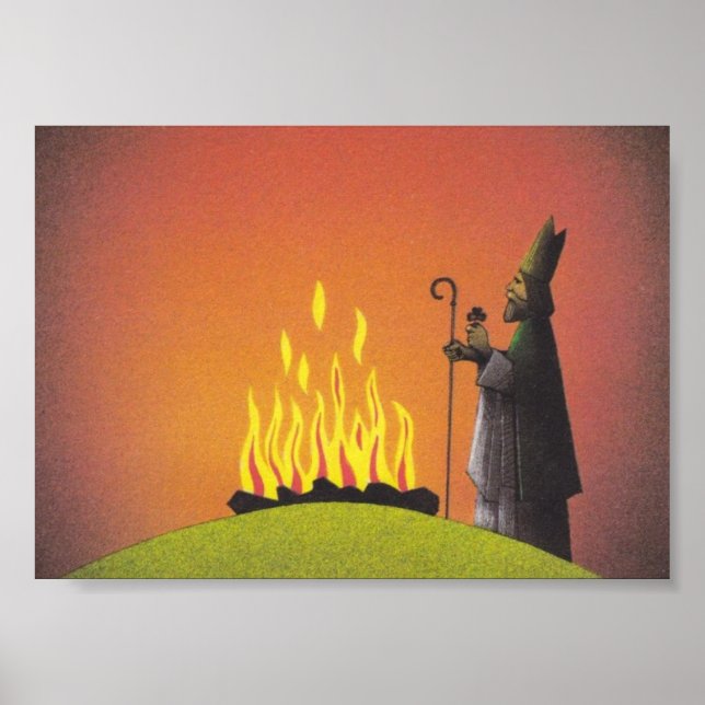 Póster La leyenda de San Patricio y el fuego de Paschal (Frente)