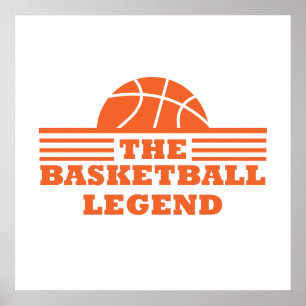 Póster La leyenda del baloncesto para entrenador