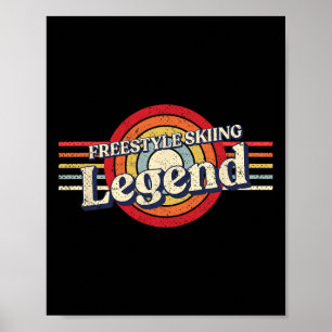 Póster La leyenda del esquí de estilo libre deportes de i