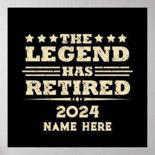 Póster La leyenda se ha retirado