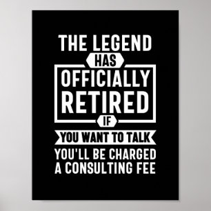 Póster la leyenda se ha retirado oficialmente