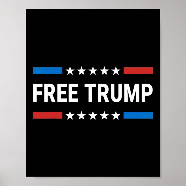 Póster La liberación de Donald Trump el apoyo republicano (Frente)
