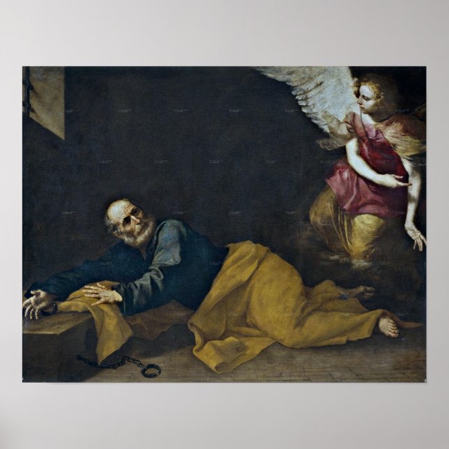 Póster La liberación de San Pedro por Jusepe de Ribera (Frente)