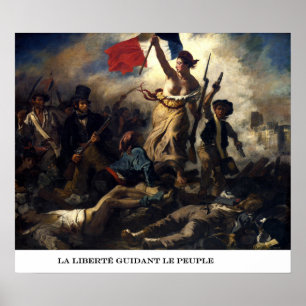Póster La libertad como líder del pueblo