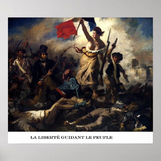 Póster La libertad como líder del pueblo (Frente)