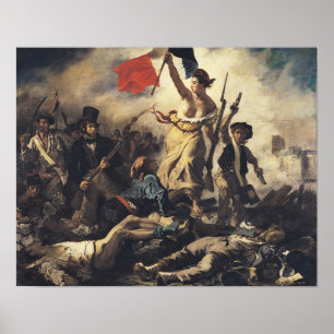 Póster La libertad como líder del pueblo