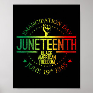 Póster La libertad de los afroamericanos en la historia n