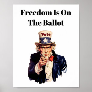 Póster La Libertad Está En La Cédula Electoral 2026
