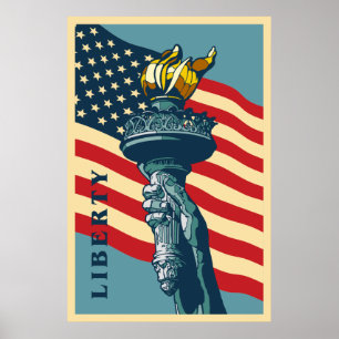 Póster La libertad iluminando el mundo