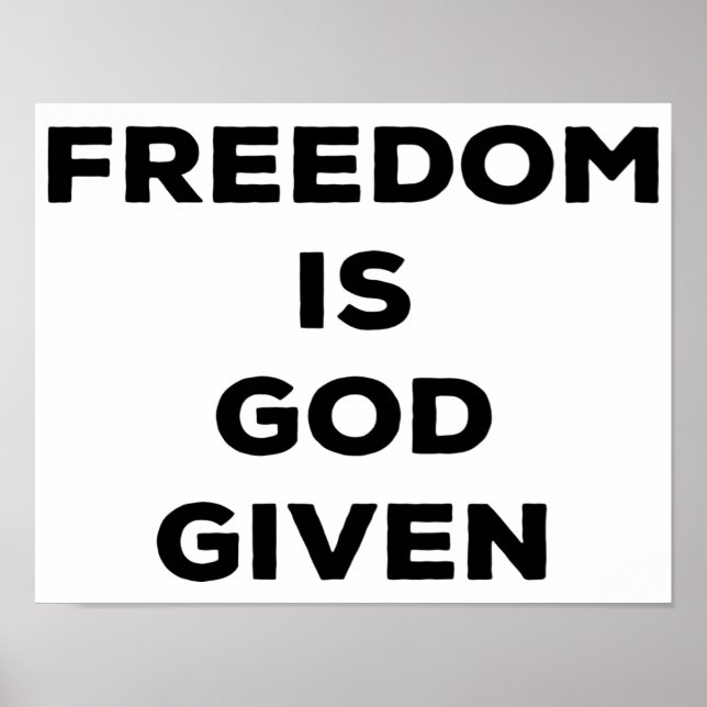Póster La libertad se da a Dios (Frente)