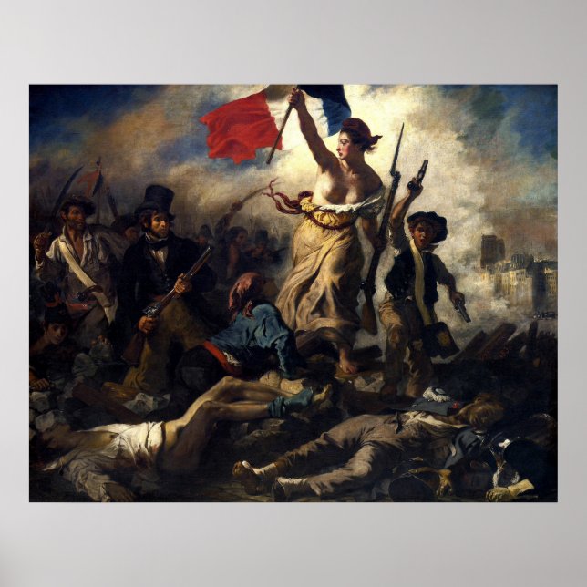 Póster La liberté guidant le peuple de Delacroix (Frente)