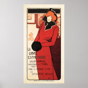 Póster LA LIBRE ESTHETIQUE Exposición de Belleza Belga Be