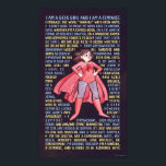 Póster La literatura de la Chica Geek para el feminismo<br><div class="desc">Nunca ha sido mejor ser un chica geek. Eres el médica, no el compañero. Buffy, no Bella. Nadie es compañero, amante o mujer. Estás conduciendo este barco. Eres una fangirl, una feminista, y una fuerza a tener en cuenta. Abraza la palabra "fangirl" con los brazos abiertos mientras ostentas este divertido...</div>