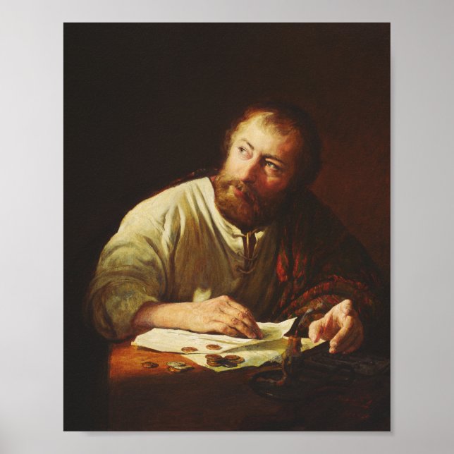 Póster La llamada del Apóstol Mateo (Frente)