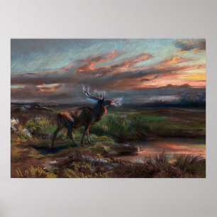 Póster La llamada del Stag, 1890 por Rosa Bonheur