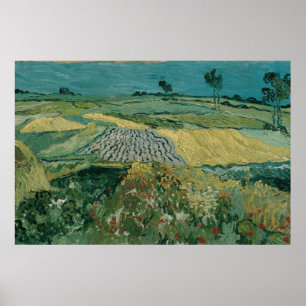 Póster La llanura de Auvers - Vincent van Gogh