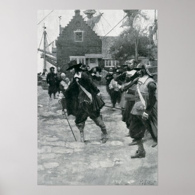 Póster La llegada de estudiantes a Nueva Ámsterdam (Frente)