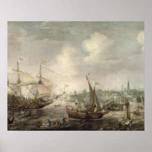 Póster La llegada de Fredrick V en Vlissingen en 1613 (o