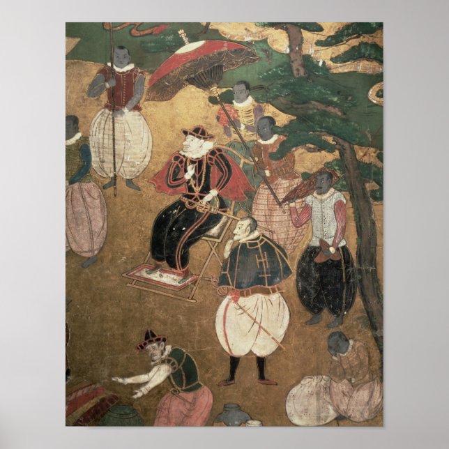 Póster La llegada de los portugueses a Japón (Frente)