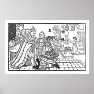 Póster La llegada de Su Majestad Carlos (1600-49) Príncip