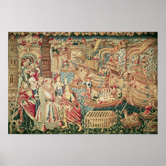 Póster La llegada de Vasco da Gama en Calcuta (Frente)