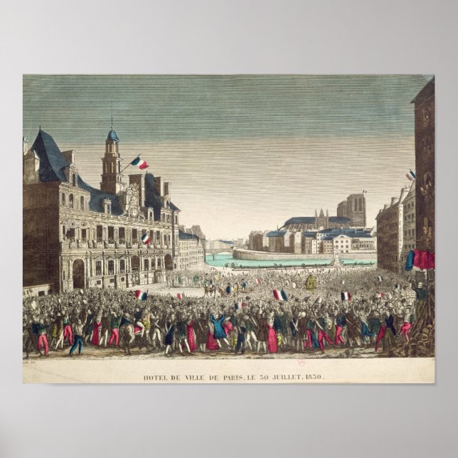 Póster La llegada del duque de Orleans (Frente)