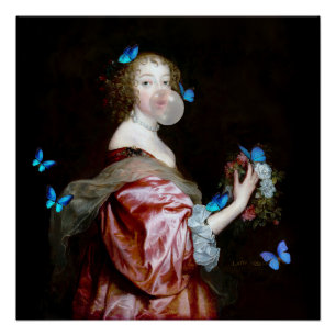 Póster La llegada inesperada de mariposas azules