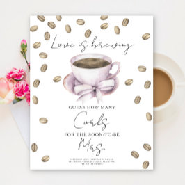 Póster La lluvia de amor Ducha de novia Cuántos corchos 