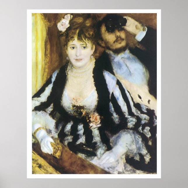 Póster La Loge, 1874 Pierre-Auguste Renoir (Frente)