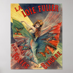 Póster La Loie Fuller aux Folies Bergere