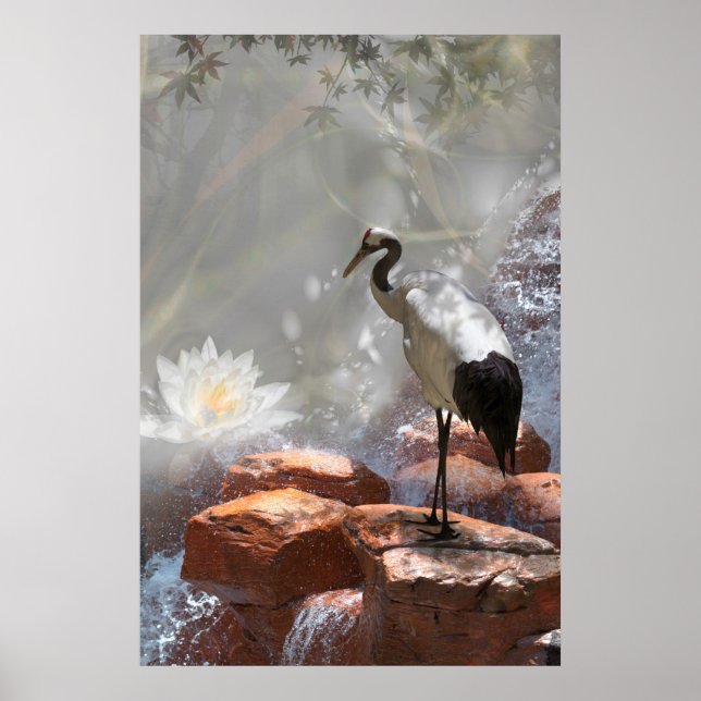 Póster La "longevidad" de la grúa japonesa (Frente)