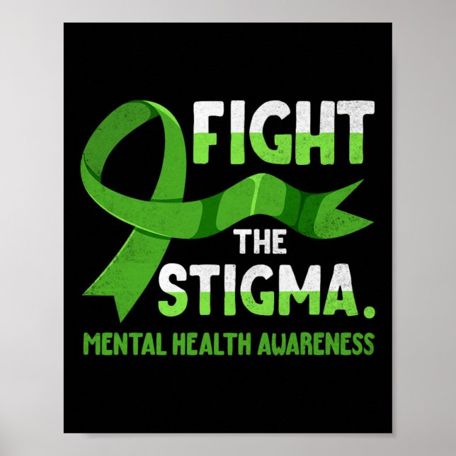 Póster La lucha contra el estigma de los hombres de salud (Frente)