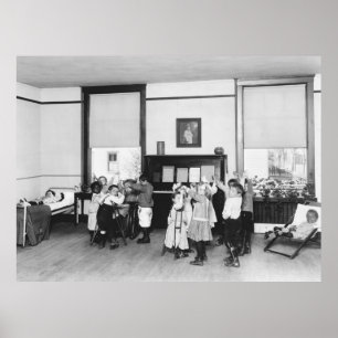 Póster La lucha contra la tuberculosis en los años 20