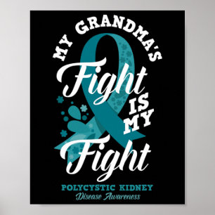 Póster La lucha de la abuela es mi enfermedad renal poliq