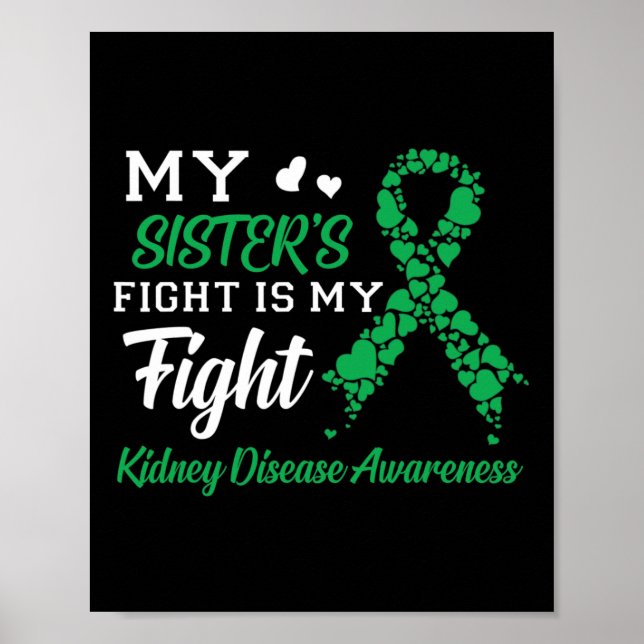 Póster La lucha de la hermana es mi lucha contra la enfer (Frente)