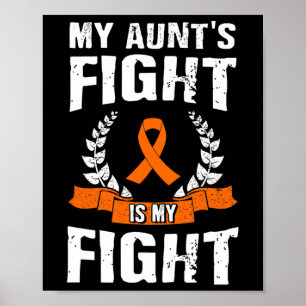 Póster La lucha de la tía es mi lucha contra la leucemia