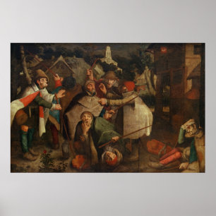 Póster La lucha de los hombres ciegos, 1643