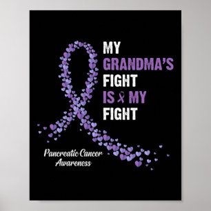Póster La lucha de mi abuela es contra el cáncer de páncr