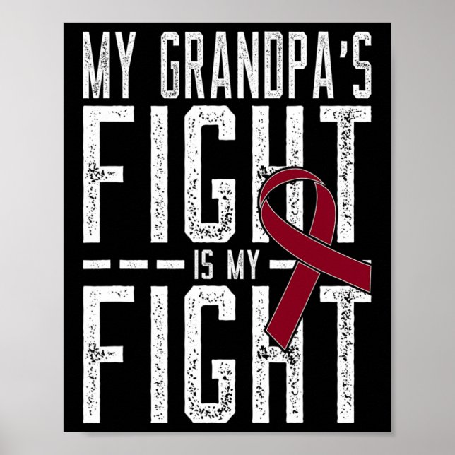 Póster La lucha de mi abuelo es mi lucha Anemia de célula (Frente)