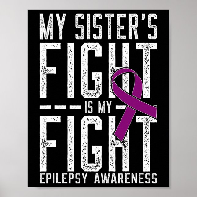 Póster La lucha de mi hermana es conciencia de la epileps (Frente)