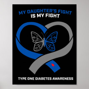 Póster La lucha de mi hermana es por apoyar la diabetes