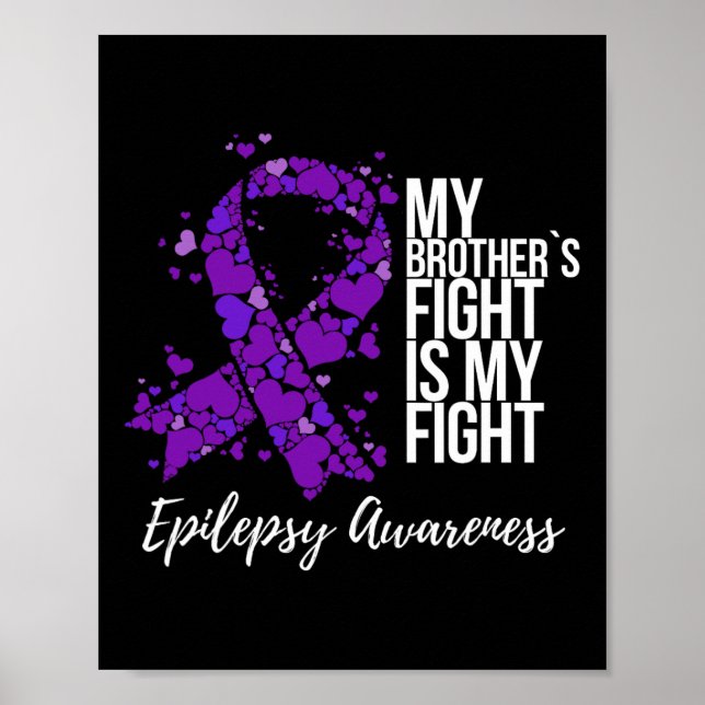 Póster La lucha de mi hermano es conciencia de la epileps (Frente)