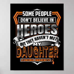Póster La lucha de mi hija es conciencia de la leucemia e