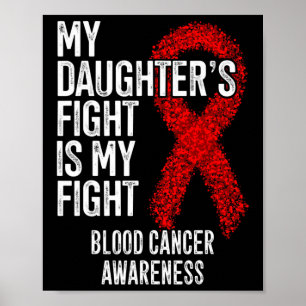 Póster La lucha de mi hija es consciente del cáncer de sa