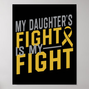 Póster La lucha de mi hija es contra el cáncer infantil