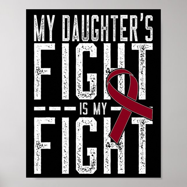 Póster La lucha de mi hija es la anemia falciforme (Frente)