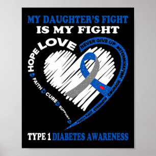 Póster La lucha de mi hija es mi lucha contra la diabetes