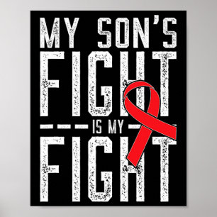 Póster La lucha de mi hijo es consciente de la enfermedad