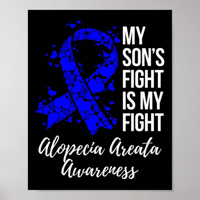Póster La lucha de mi hijo es mi lucha contra la Alopecia (Frente)