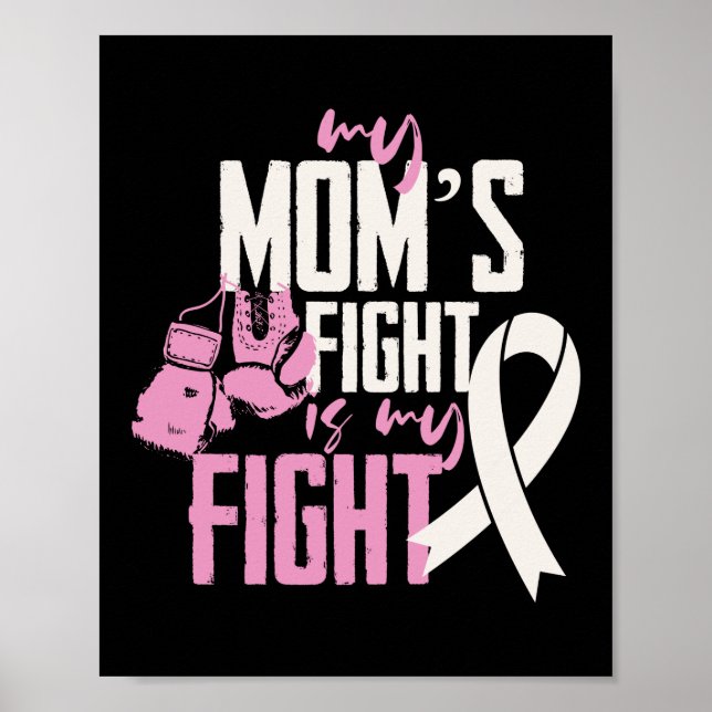 Póster La lucha de mi mamá es conciencia sobre el cáncer  (Frente)